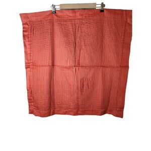 RAYMOND WAITES Rust Textured Cotton Sateen EURO 26x26 Accent Pillow Sham -Qty 1